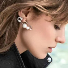 Дизайн, модные серьги-гвоздики для женщин, трендовые золотые серебряные стразы с кристаллами, большие жемчужные безопасные серьги-гвоздики