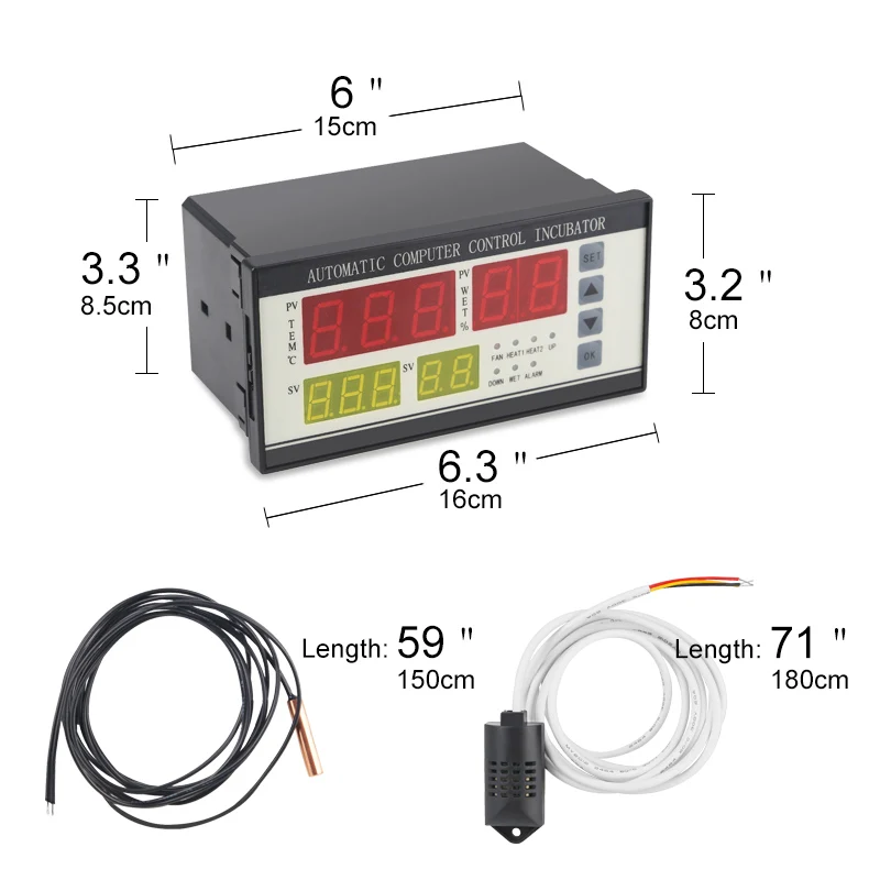 LEDSMITH XM-18 автоматический регулятор температуры и влажности инкубатора для яиц