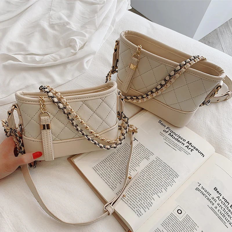 Роскошная брендовая сумка, модная новинка, высокое качество, искусственная кожа, женская дизайнерская сумка, на цепочке, сумка через плечо
