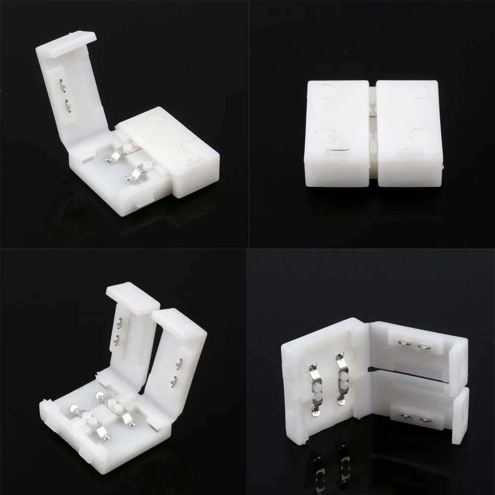 

10Pcs Female 2 Pin RGB FPC Connector LED 3528 5050 Strip Light White Connection LED Strip Light Connector Lightening Accssories