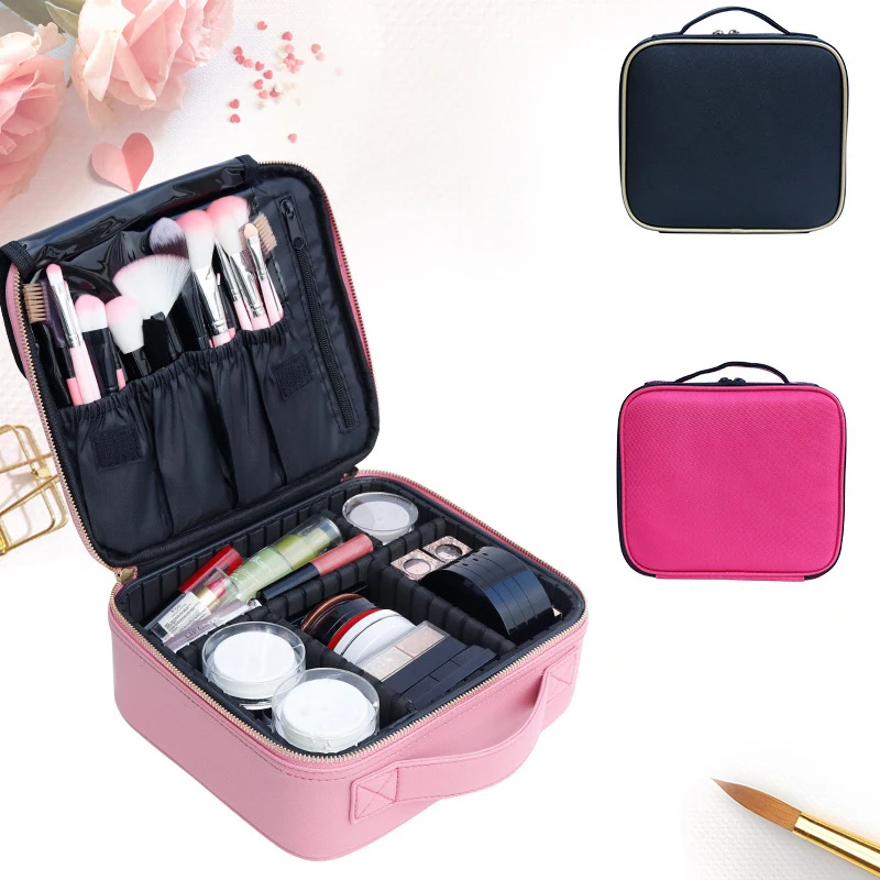 

Waterproof Professional Cosmetic Bag Makeup Organizer Large Capacity Toiletries Case Portable Travel Storage Bag Suitcases