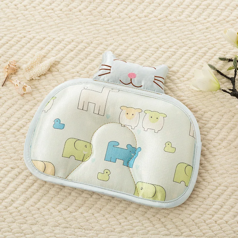 

Ice Cotton Baby Shaping Pillow Prevent Partial Head Summer Infants Bedding Pillows Pleasantly Cool Buckwheat Pillow Core