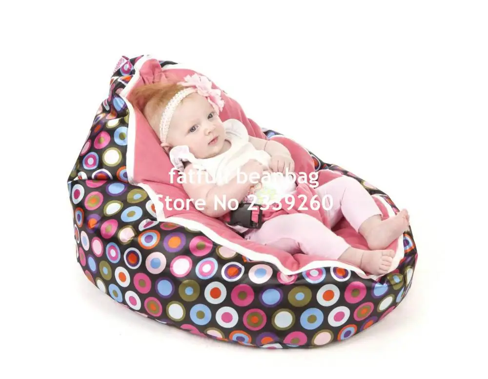 Только Чехол, без наполнителя-розовые шарики Babyinfant Bean Bag Snuggle Кровать портативное сиденье без фаршированных бобов - Цвет: cover only no filler