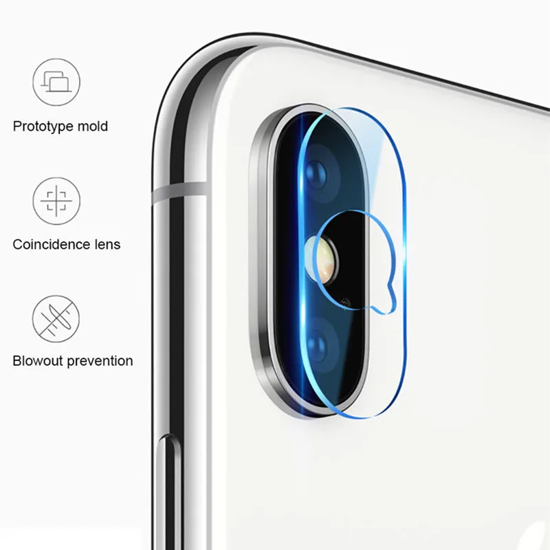 Закаленное стекло для объектива камеры iphone X Xs Max QQ гибкая мягкая защитная пленка