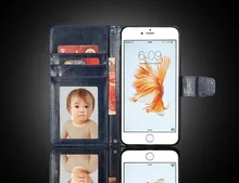 Flip Stand Card Slot Luxury Leather Phone Cases Cover For iPhone 6 6s i6 Plus Cover Case Smartphone Mobile Phone Bag Celular 200