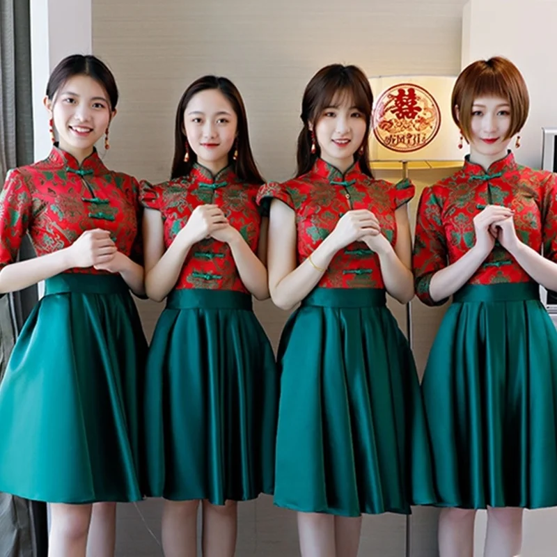 Зеленое Китайское Платье фото 4