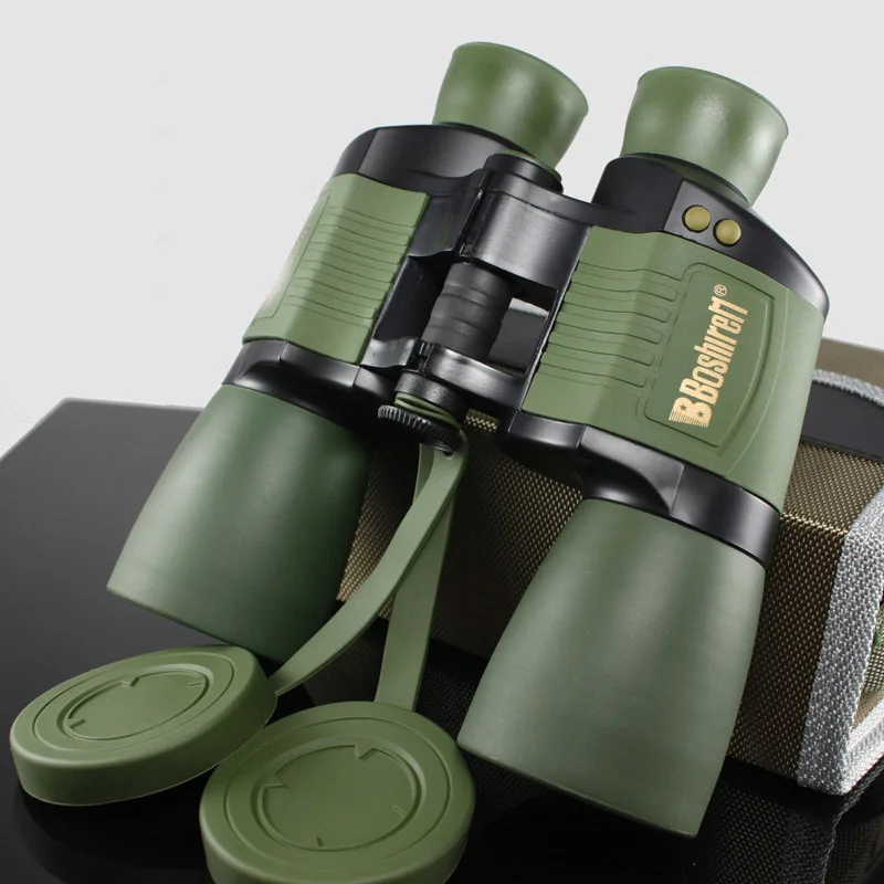 Original Binocular 10x50 High Power HD FMC Telescope With Light and