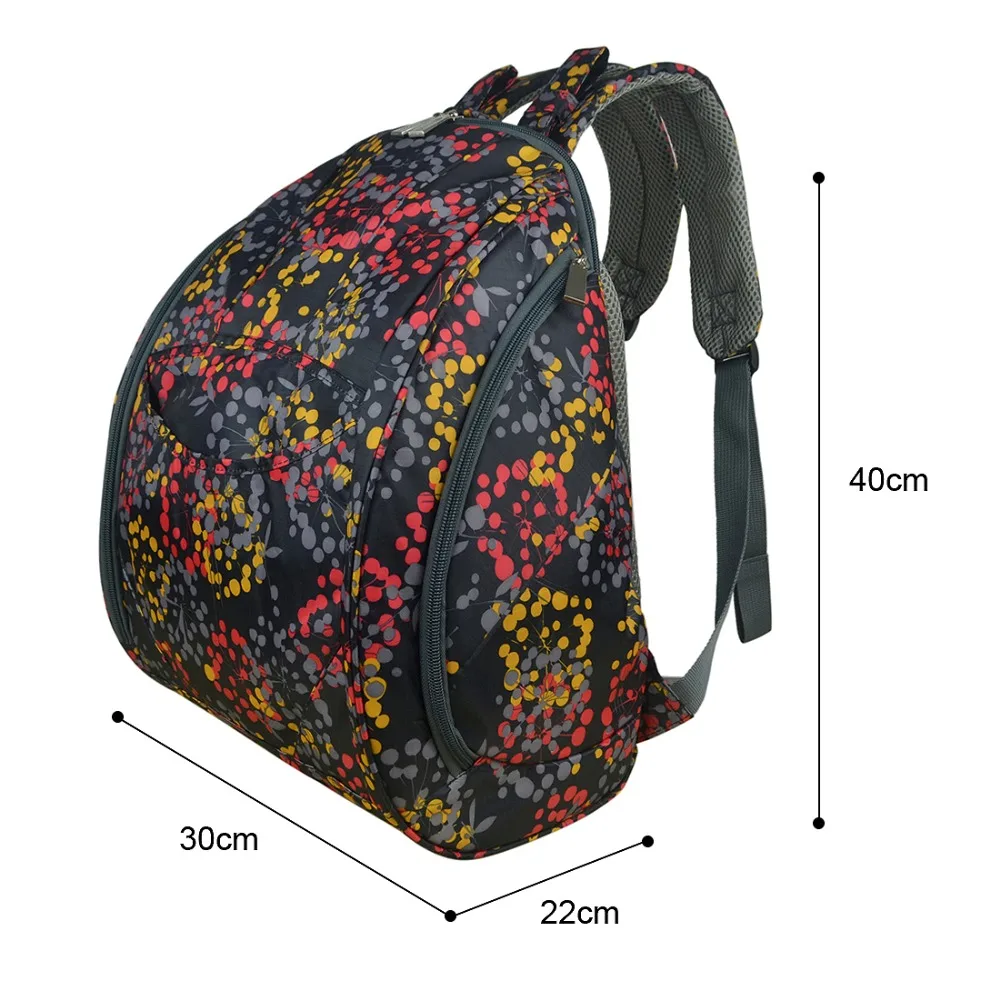 Mommore Новая черная сумка для пеленок, сумка для подгузников, полностью открытый рюкзак для мам, водоотталкивающий полиэстер, сумка для детской коляски