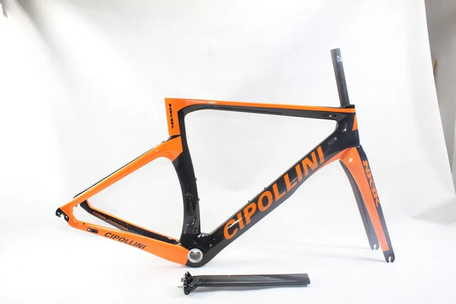Best Hot sell Orange Cipollini NK1K Matte/Glossy Carbon Frame ROAD Bike/Bicycle rb1000 Frame 3K 1k Weave 6