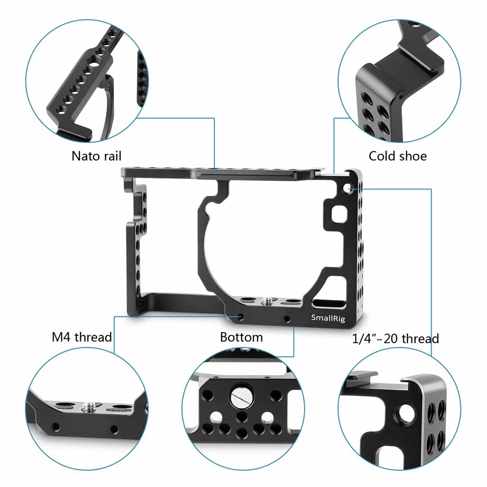 Клетка для камеры SmallRig gx85 для Panasonic Lumix DMC-GX85/GX80/GX7 Mark II с холодным башмаком Nato Rail-1828