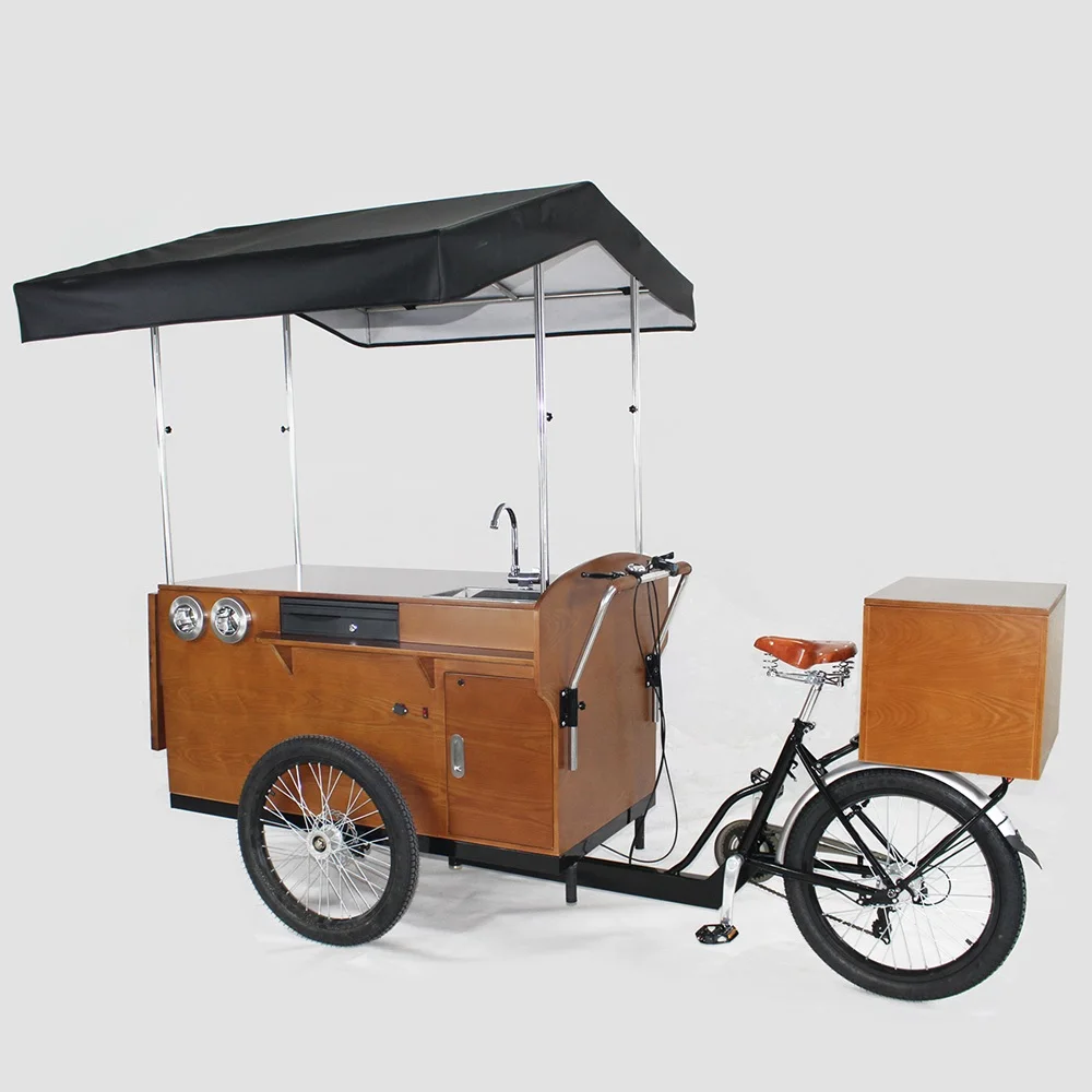 

2019 new coffee bike vending cart, coffee bike trailer with water tank for sale