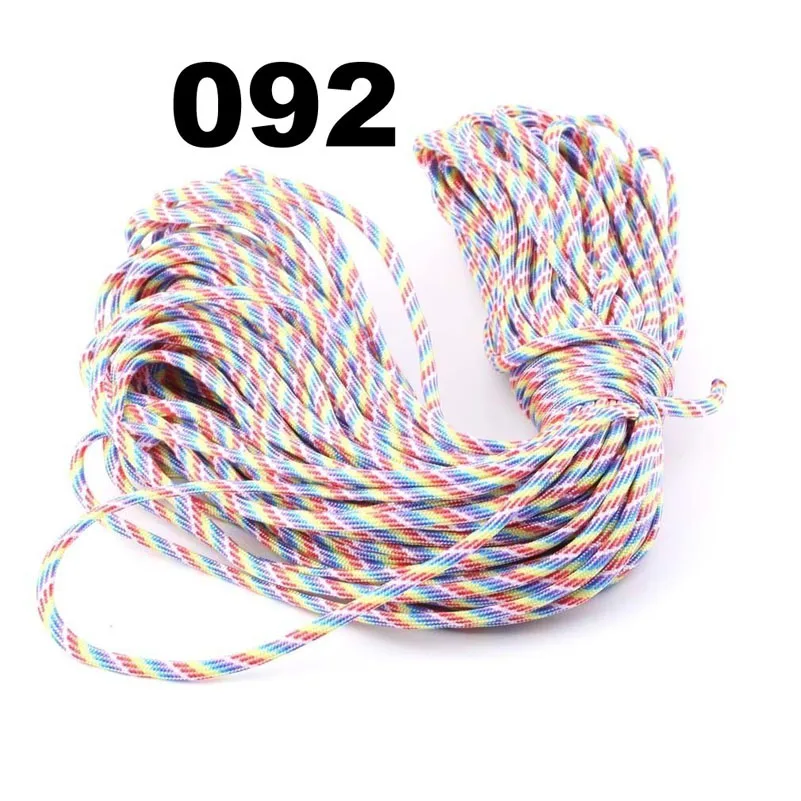 7 ألوان 25/50/100/قدم Paracord في 550 المظلة الحبل الحبل حبل مل المواصفات النوع الثالث 7 حبلا تسلق التخييم بقاء المعدات