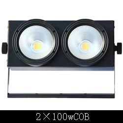 DMX 512 1000W RGB светодиодный стробоскоп высокой яркости внутреннее сценическое освещение - Цвет: 2x100w cob