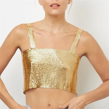 

Mamojko Sexy Women Body Necklace Chain Shiny Sequins Bra Body Jewelry Silver Gold Charm Body Jewelry Fashion Jewelry