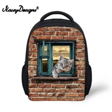 Mochila con estampado de Animal gato bonito y perro de estilo Vintage, mochilas escolares para niños, mochilas para niños de guardería, Mochila para niñas