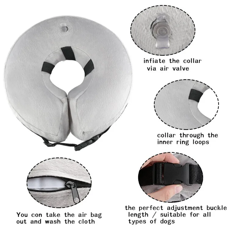 Лидер продаж ошейник для домашних животных надувной ошейник для домашних животных воротник для шеи Elizabeth Lead питомец для защиты красоты ошейник для собак
