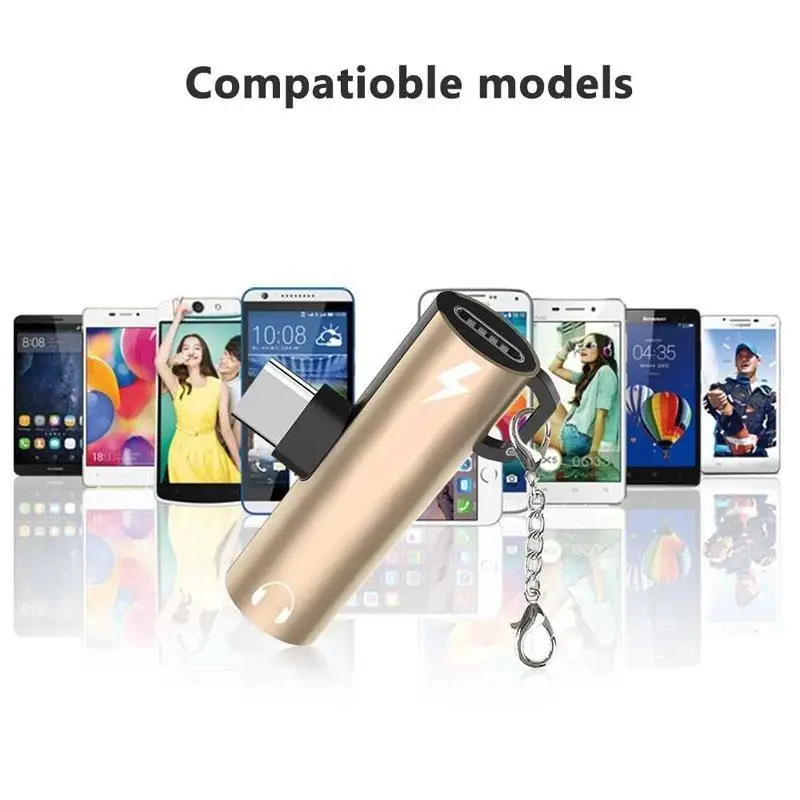 

1pc Black Headphones Audio Charging Mini Double Head Dispenser for IPhone Music Control for Huawei P30pro Xiaomi9 Oppo