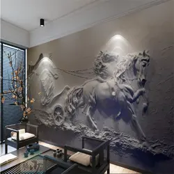 Beibehang Большой заказ обои Fresco 3d 3d Античная перевозки рельеф стены Картины обои для стен 3 d