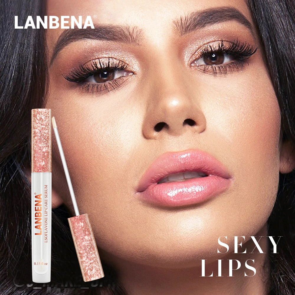 

LANBENA Lip Care Serum Plumper Moisturizing Repairing Lip Lip Mask Increase Lip Elasticity Reduce Fine Lines Resist Aging 65