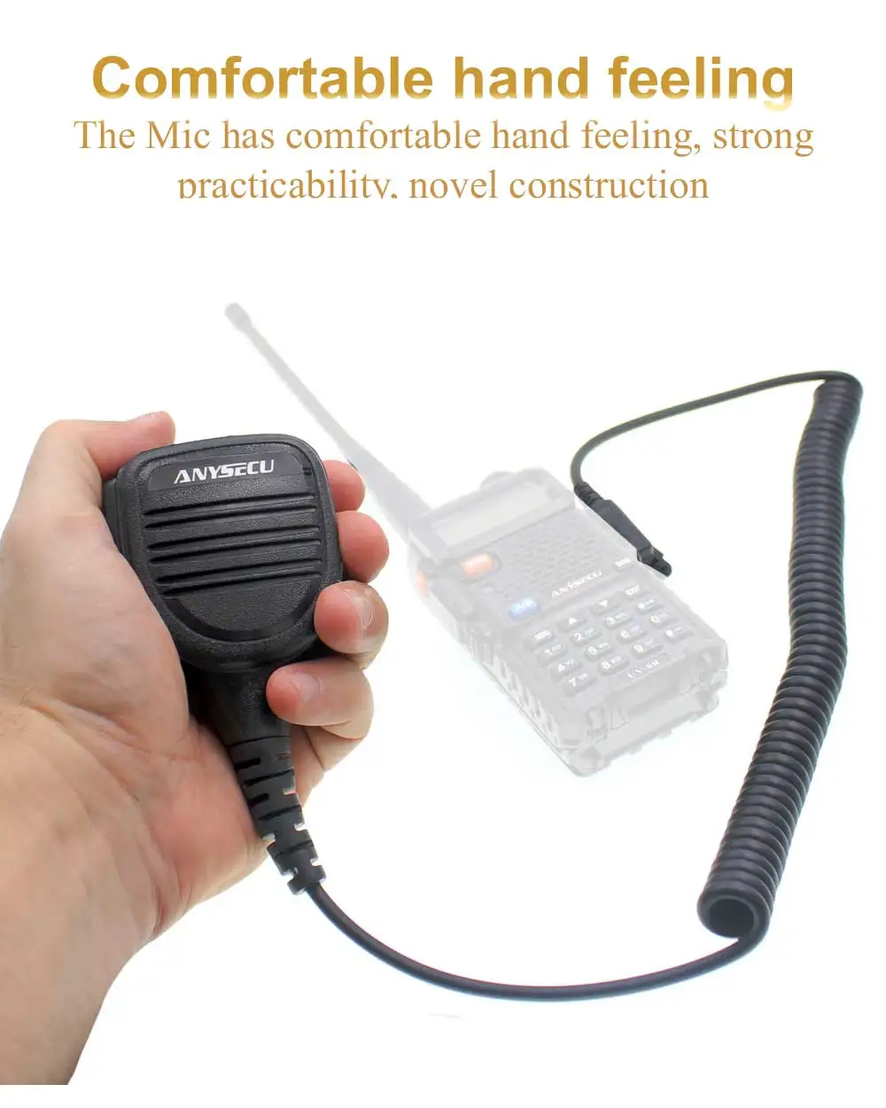 Водонепроницаемый Mic-PMMN4021-K1 Динамик микрофон для Baofeng Puxing Quansheng двухстороннее радио TH-UV8000D UV-5R BF-888S UV-5R и т. д
