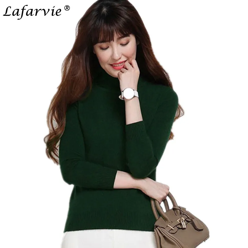 Lafarvie Quality Autumn&Winter Turtleneck Full sleeve Elastic Slim Women Sweater Pullovers 12Colors S-XXXL Lafarvie Quality Autumn&Winter Turtleneck Full sleeve Elastic Slim Women Sweater Pullovers 12Colors S-XXXL