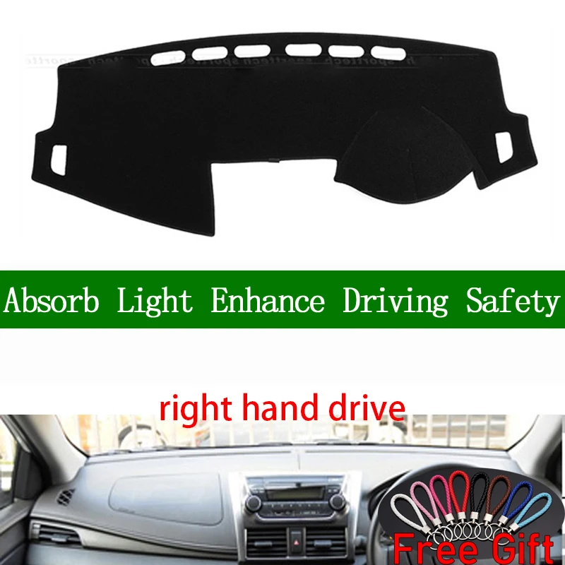 

For Toyota yaris L 2013 2014 2015 2016 2017 2018 2019 Right Hand Drive Dashboard Cover Car Stickers Mat Interior Accessories