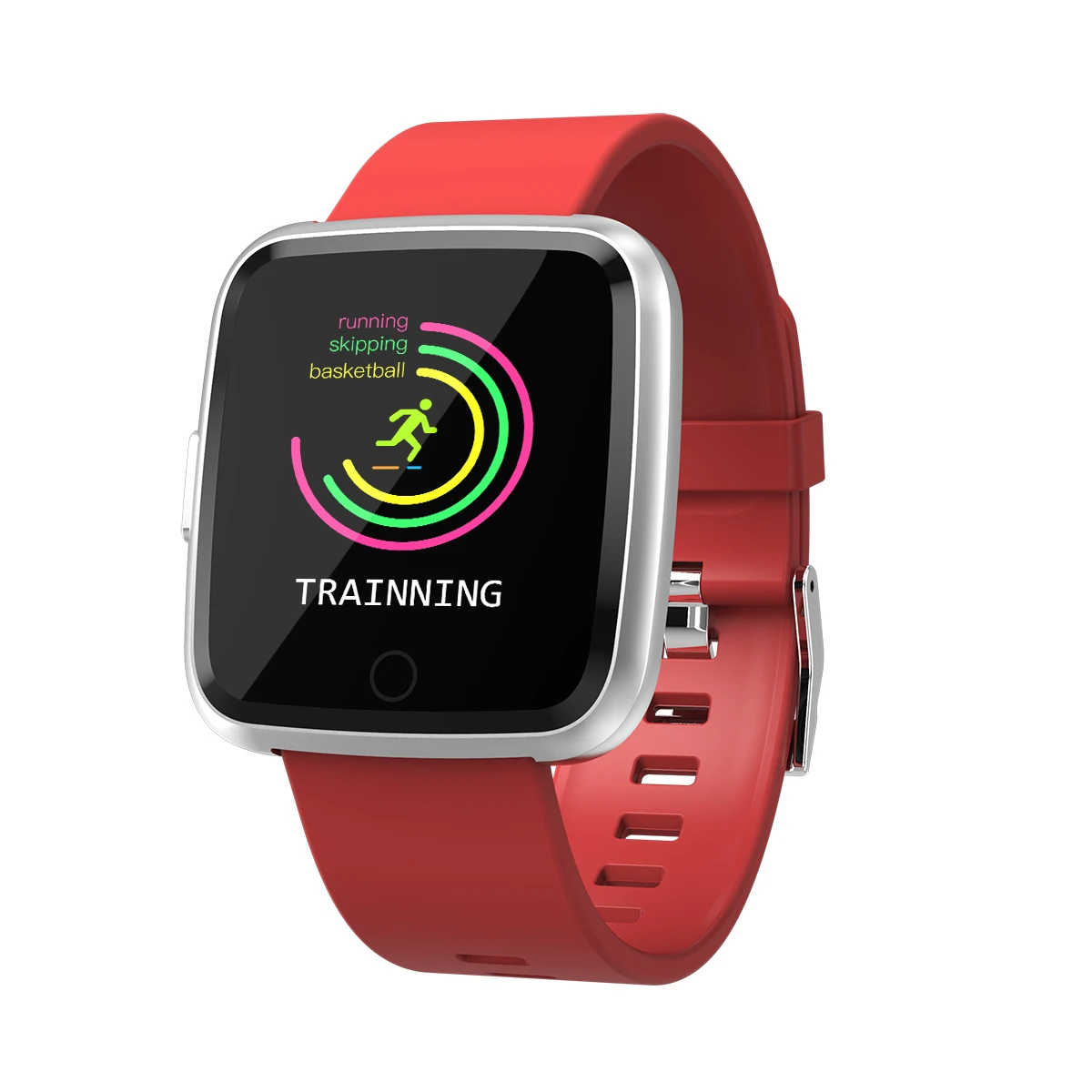 Y7 Смарт-часы IP67 Водонепроницаемый фитнес-трекер монитор сердечного ритма кровяное давление женские мужские часы умные часы для Android IOS - Цвет: Красный