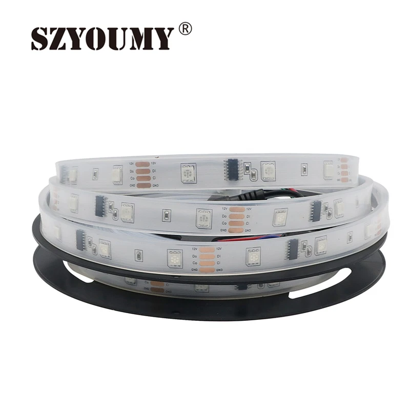 Светодиодная лента SZYOUMY 5 м 12 В 6803 IC Dream Color RGB 5050 SMD 30 светодиодов/м IP66