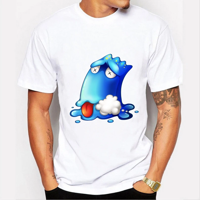 VINCKWTSV New 2017 Fashion t shirt Cartoon Bacteria Streetwear Men O-neck Modal Short Sleeve Novelty t-shirt | Мужская одежда