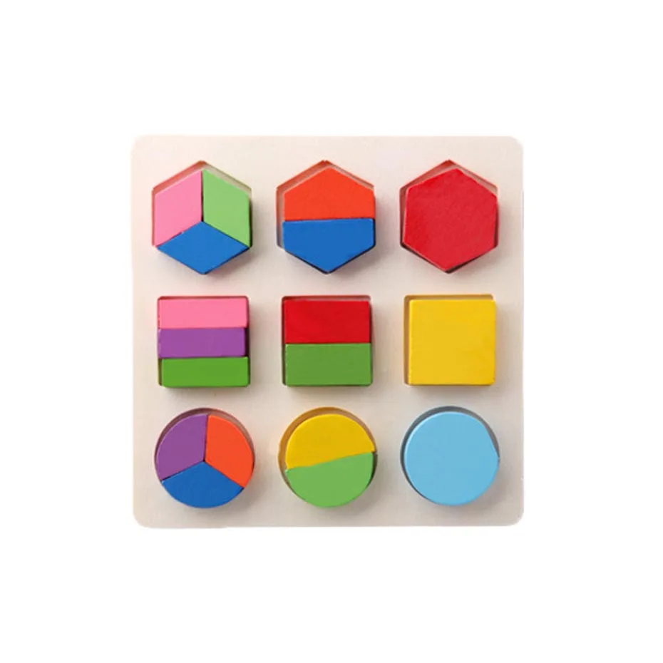 1 Набор геометрических строительных блоков, развивающие игрушки для детей, без БФА, пищевые материалы, деревянный прорезыватель, подарки для медсестры - Цвет: type2