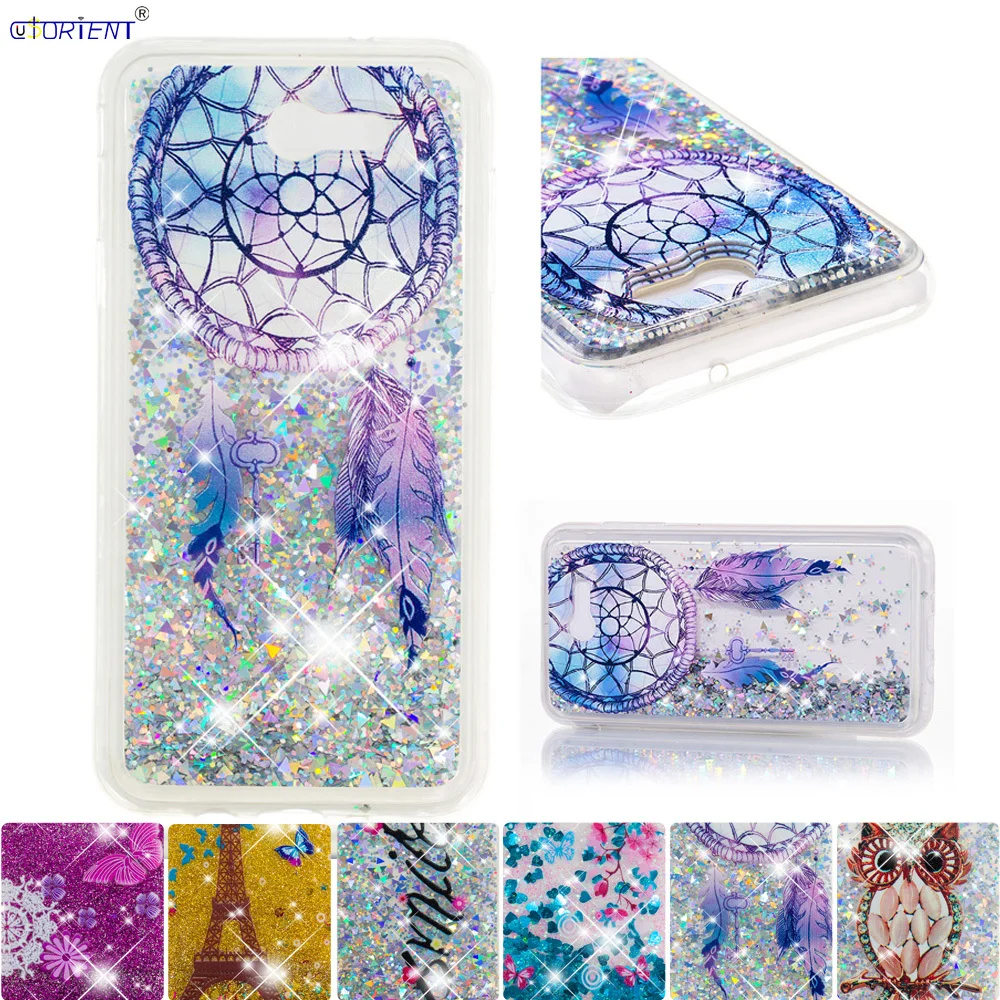 

For Samsung Galaxy J7 Perx Halo Wide 2 Glitter Dynamic Liquid Quicksand Phone Case J727 SM-J727T1 SM-J727U Cute Fitted Cover