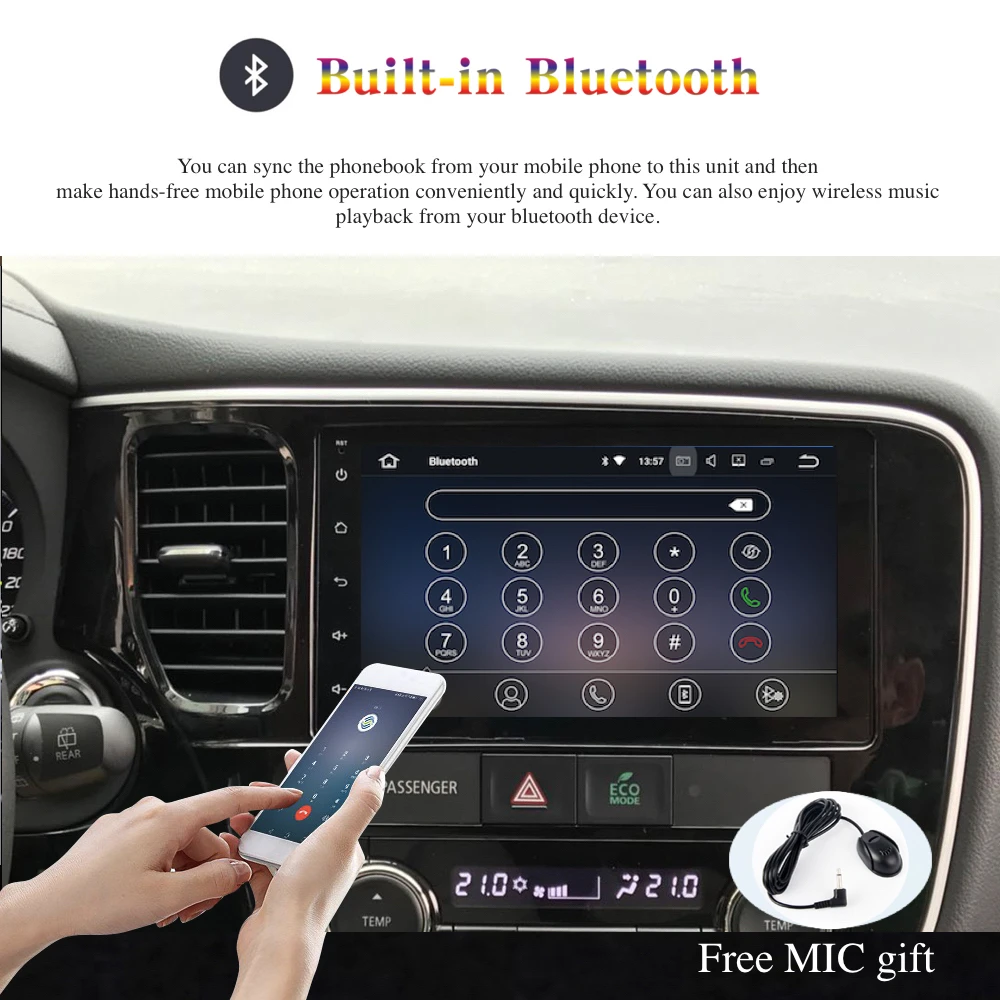 Sale Android 9.0 Car Radio 2 Din GPS Navi for Mitsubishi outlander 2013 2014 2015 2018 PX6 DSP IPS Screen 4Gb+64Gb 6-Core RDS WIFI BT 1