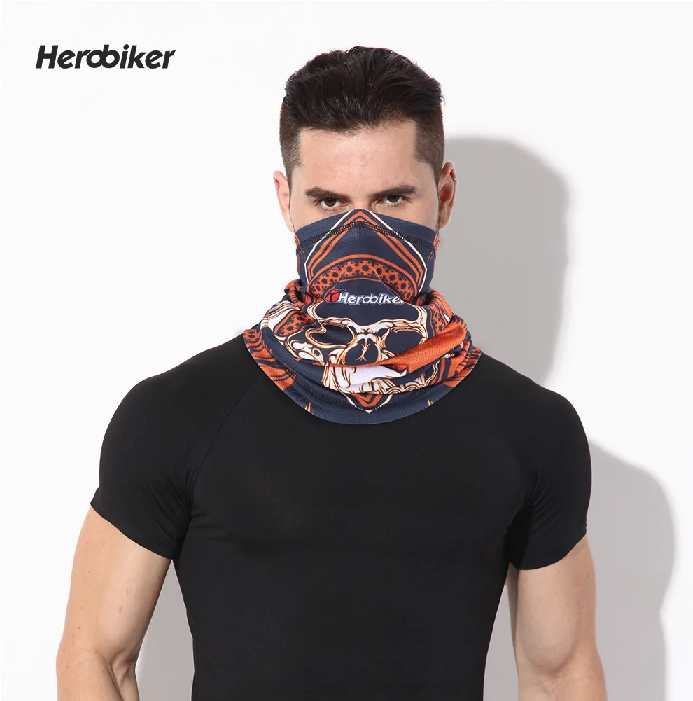 HEROBIKER мотоциклетная маска для лица мото дышащая велосипедная Лыжная маска головные уборы мотоциклетная маска шейный платок военный тактический шарф