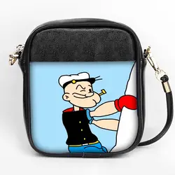 Новая Мода Popeye Sling Bag пользовательские Для женщин Слинг сумки на ремне кожа мини девушки Tote вечерние сумка DIY Sling Bag