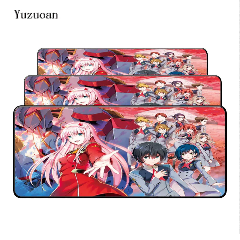 Коврик для мыши Yuzuoan Darling in the FranXX Аниме Notbook компьютерный коврик большой игровой
