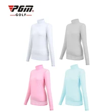 PGM Women Outdoor Sport Clothing Viscose Shirt Underwear Golf Sunscreen UV Ice T-shirts Long Sleeve Clothes 4 Colors