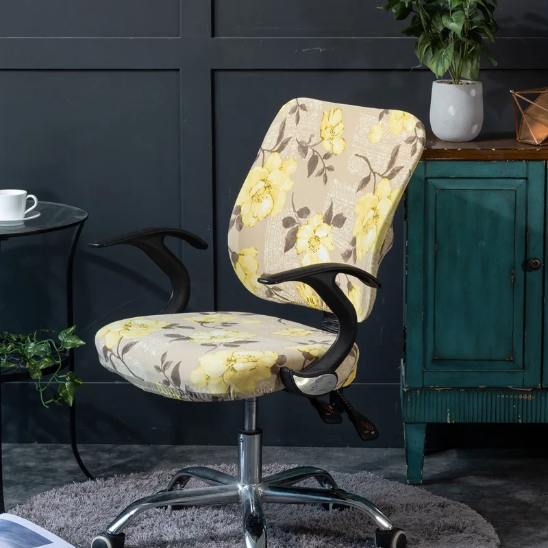 

Chair Cover Spandex Stretch Anti-dirty Slipcovers Protector Removable Seat Cover for Computer Chairs Armchairs housse de chaise