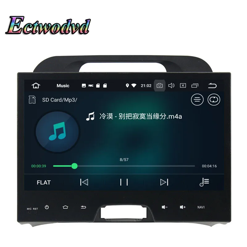 Discount Ectwodvd Octa Core 4G RAM 64G ROM Android 9.0 Car Multimedia DVD Player GPS HeadUnit for KIA Sportage 2010 2011 2012 5