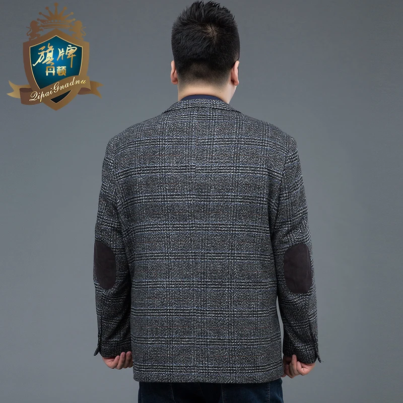 2018 Hot Sale New Arrival Brand Men Plus Size Clothing Autumn Suit Blazer Fashion Grey Male Suits Casual Solid Color Masculine 