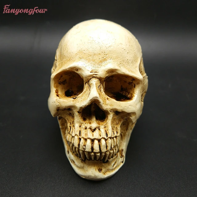 3D Halloween Skull Chocolate Silicone Mold Creativity Skull Head Handmade  Soap Candle Mould Cake Tools For The Kitchen Baking