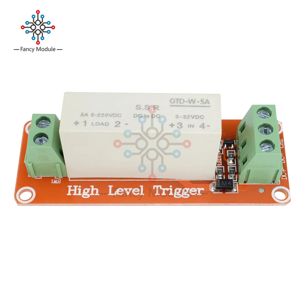 1 Channel SSR Solid State Relay High low Trigger 5A 3 32V For Arduino R3trigger relaytrigger