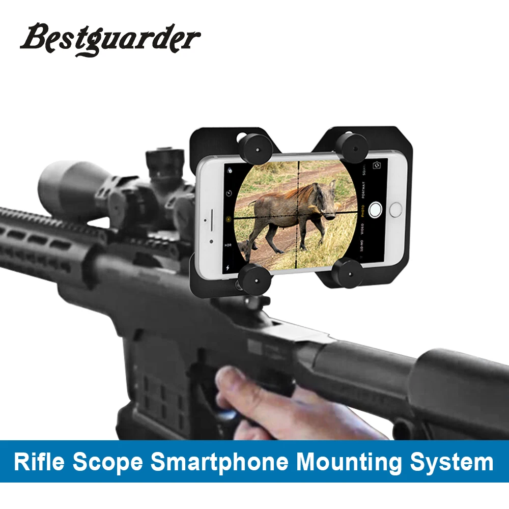 Bestguarder Hunting Rifle Scope font b Smartphone b font Mounting System Smart Shoot Scope Mount Adapter