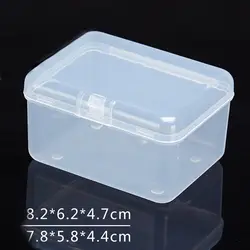 Прозрачный Пластик Коробка Для Хранения Прозрачный площади многоцелевого Дисплей случае Пластик для хранения ювелирных изделий Коробки