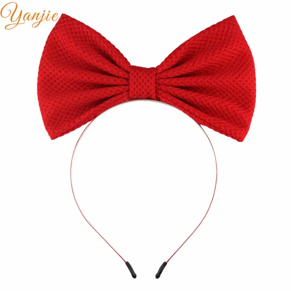 red bow headband