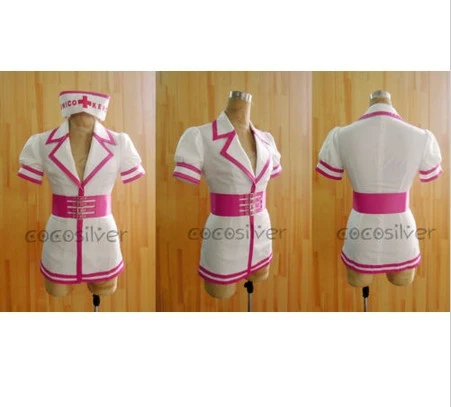 Super Sonico SONICOMI Nurse Uniform Cosplay Costume Outfit Super Sonico SONICOMI Nurse Uniform Cosplay Costume Outfit