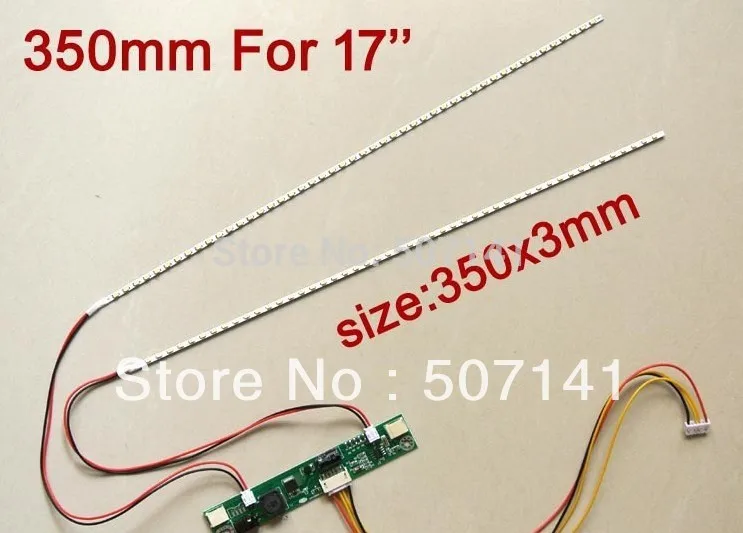 

2PCS 310mm Adjustable brightness led backlight strip kit,Update 15inch laptop LCD ccfl panel to LED backlight