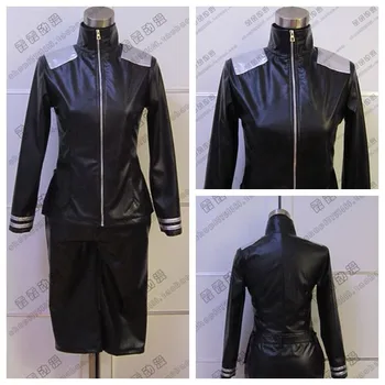 

Tokyo Ghoul Kaneki Ken Anime Cosplay Costume PU coat pants In Stock Halloween Cosplay Costumes Props