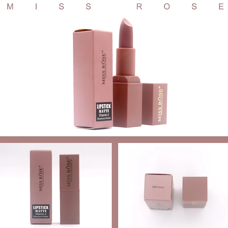 MISS ROSE Фирменная Новинка Цвет Витамин Е матовая губная помада увлажняющее