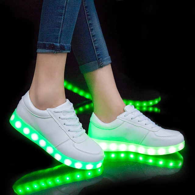 Led Sneaker Leuchtende Sportschuhe High Top Led Schuhe Herren 43