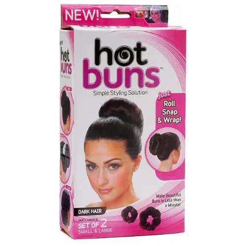 2 Pc Set Hot Buns Hair Style Bun Maker As Seen On Tv Simple